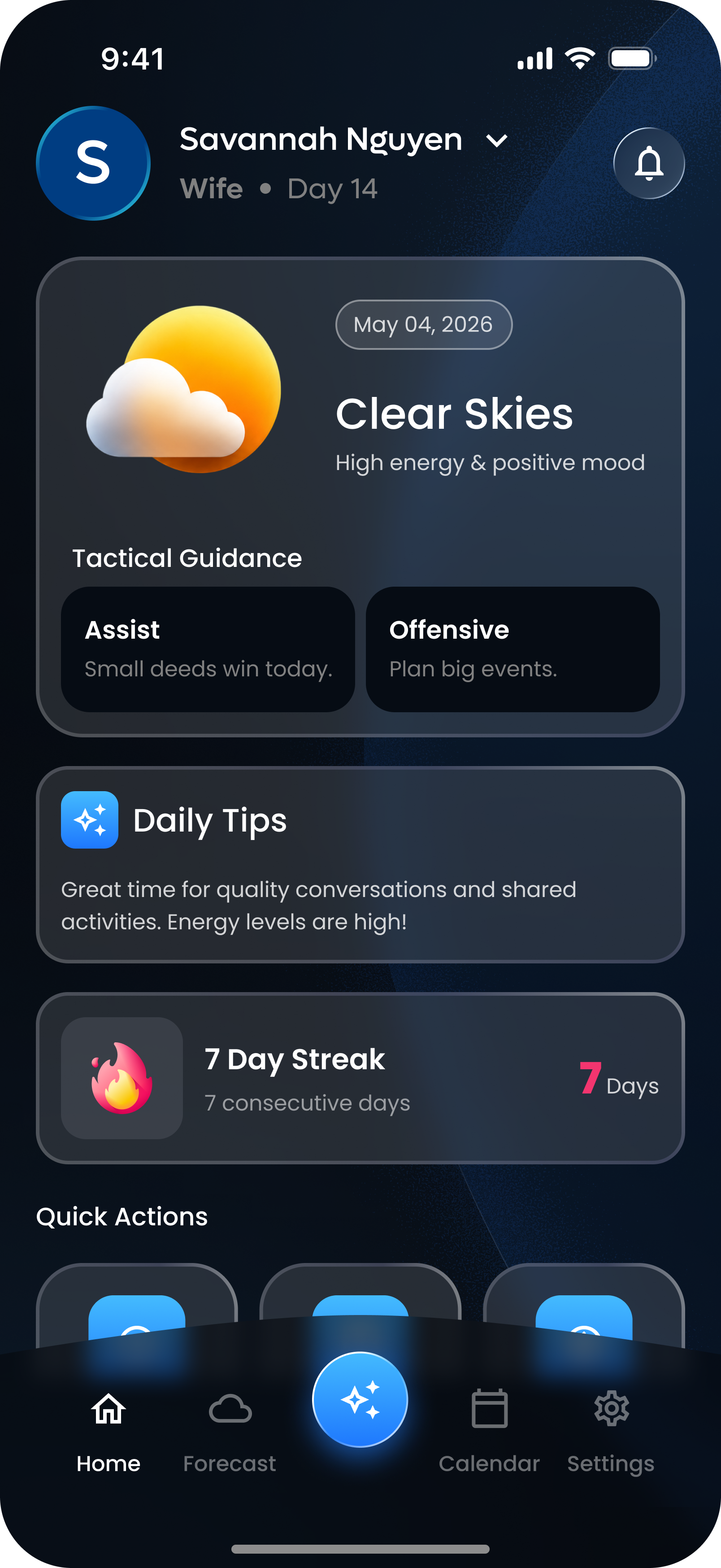 Right Timing app home screen